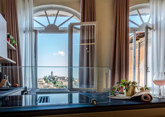 Rose - In Centro Storico Con Balcone Con Vista * 锡耶纳